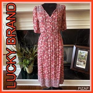 LUCKY BRAND MULTI-COLORED DRESS